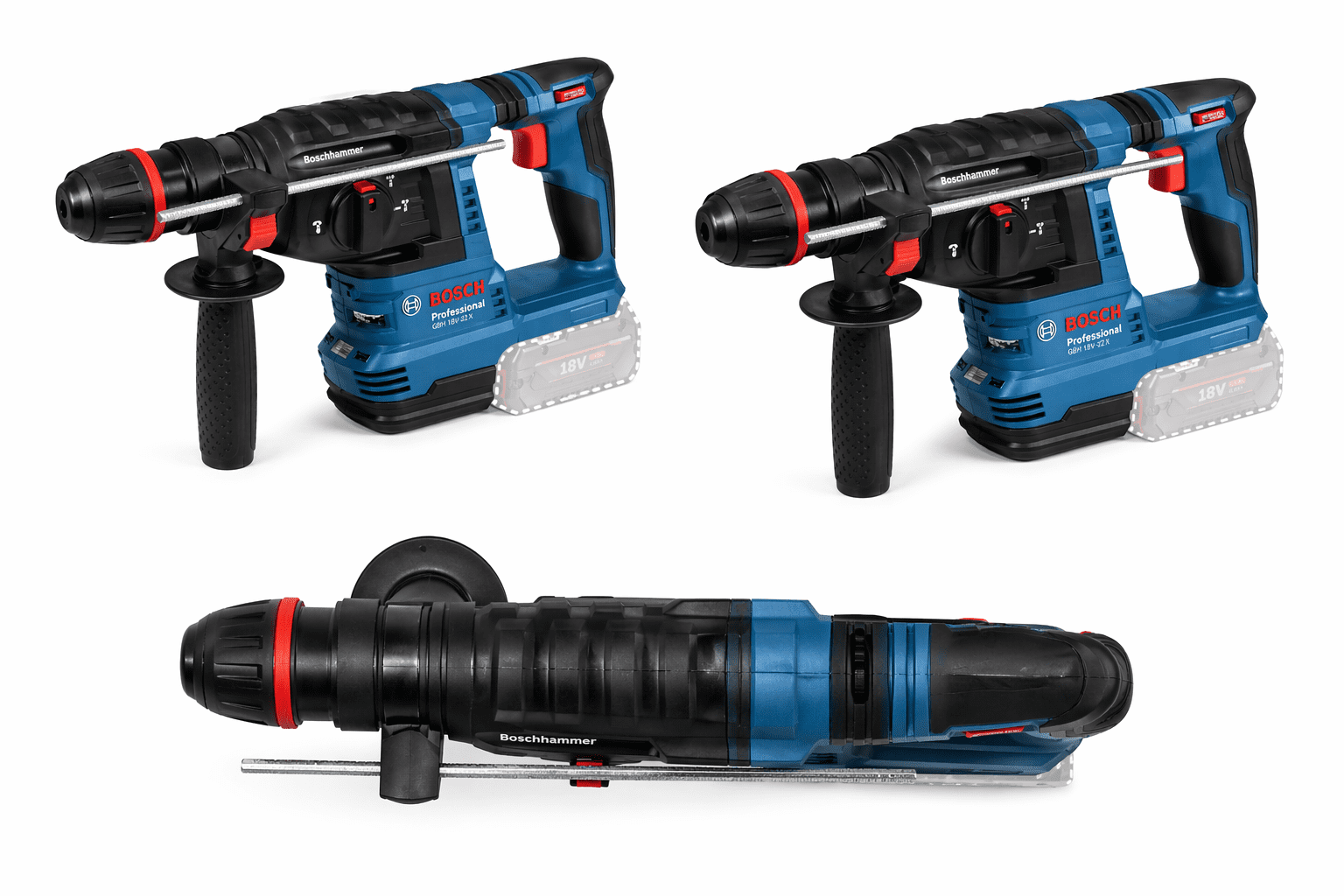 BOSCH GBH 18V-22X One Chuck Professional Rotary Hammer (Solo)