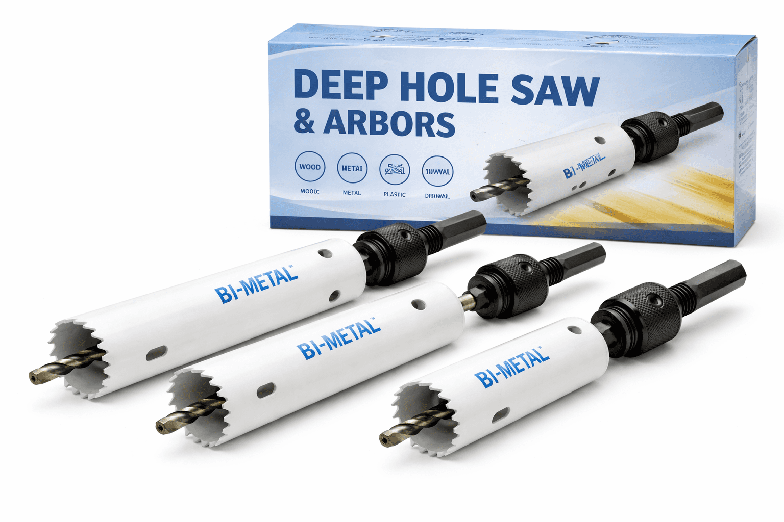 DEEP HOLE SAW & ARBORS