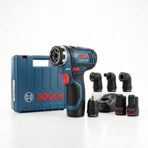BOSCH GSR 12V-15 FC Professional Drill Driver Kit – 12V FlexiClick System