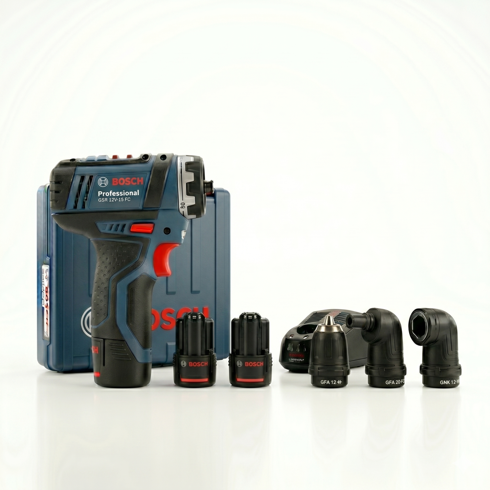 BOSCH GSR 12V-15 FC Professional Drill Driver Kit – 12V FlexiClick System
