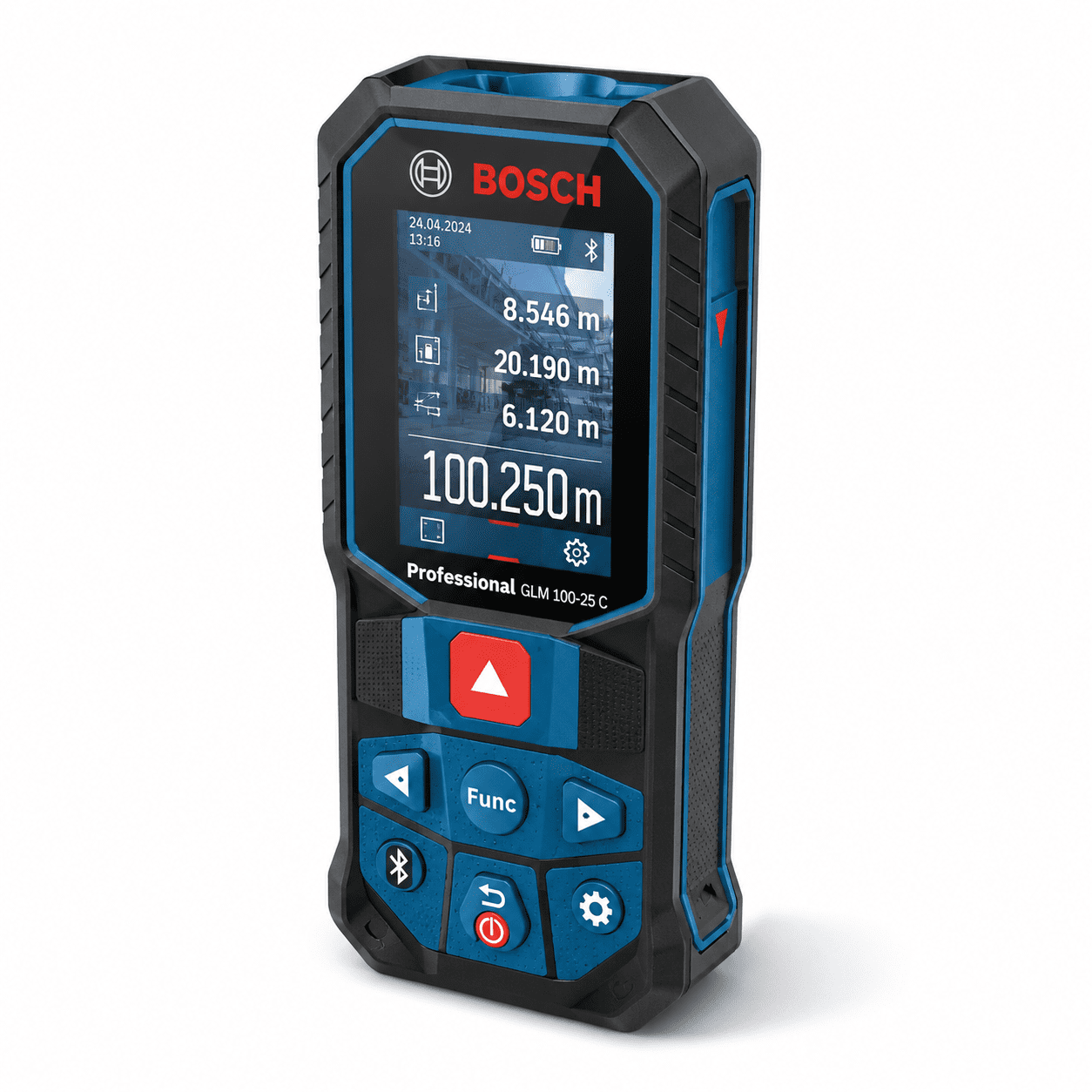 Bosch GLM 100-25 C Professional Laser Distance Meter | Bluetooth Smart Measuring Device | 100 Meter Range
